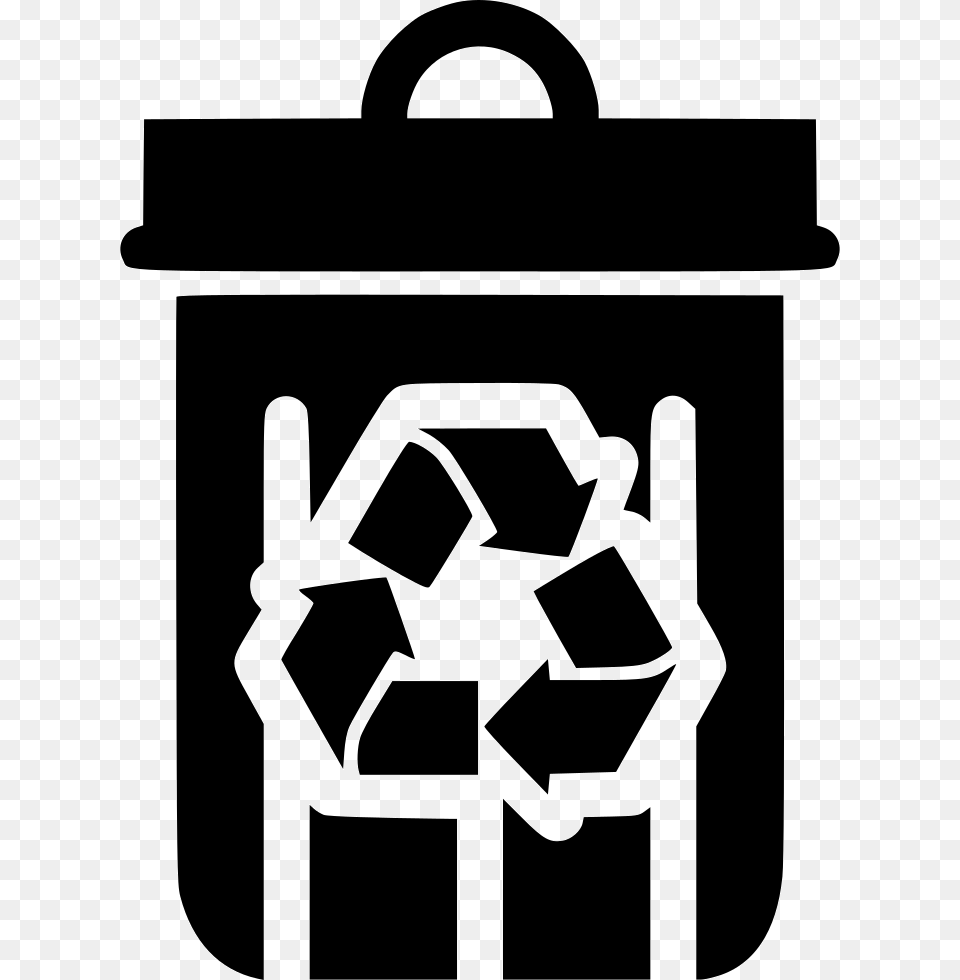 Recycle Bin Can Trash Recycle Vector Logo Eps, Recycling Symbol, Symbol, Stencil Free Png Download