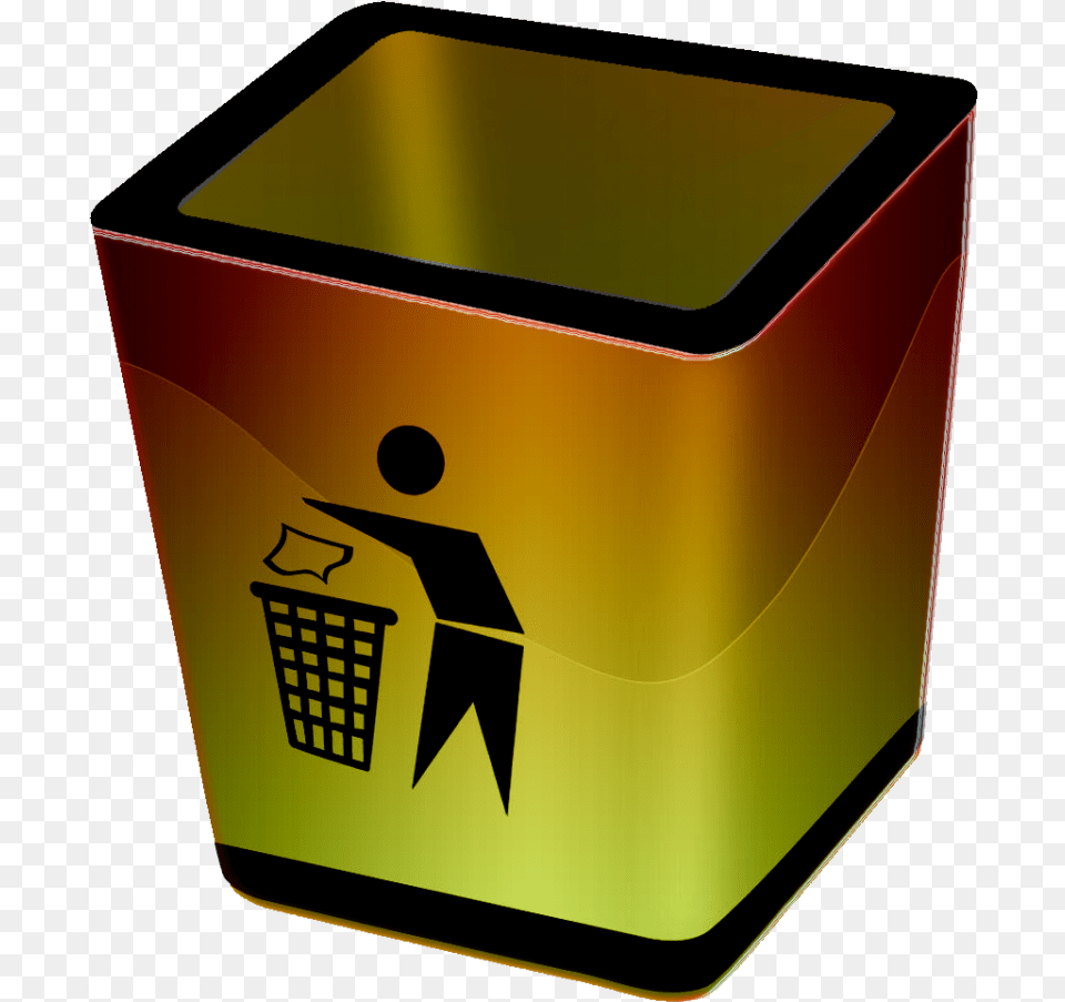 Recycle Bin Gold Recycle Bin Icon Gold 800x902, Basket Png