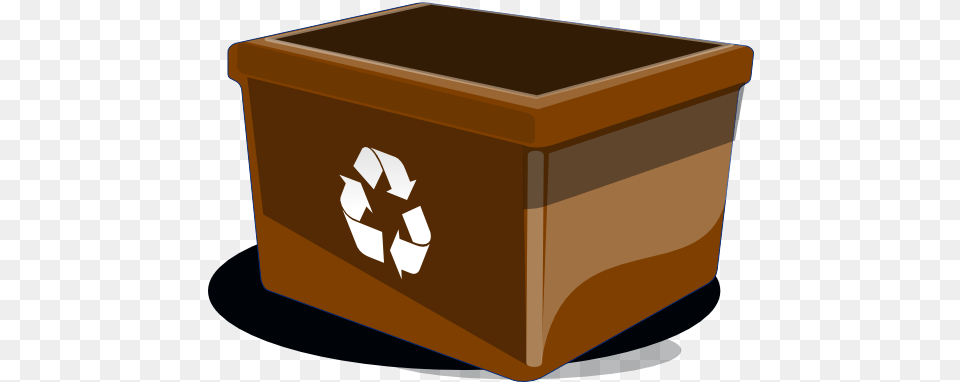 Recycle Bin Svg Clip Arts Brown Recycle Bin, Recycling Symbol, Symbol, Box, Cardboard Png
