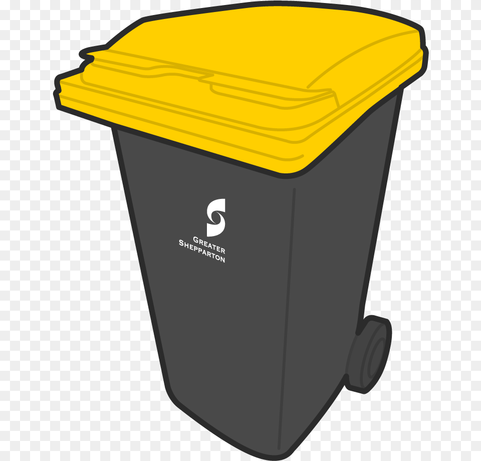 Recycle Bin Blue Bin Yellow Lid, Tin, Can, Trash Can, Mailbox Free Transparent Png