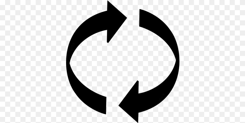 Recycle Icon Transparent Images Arrows Going Around In A Circle, Symbol, Recycling Symbol, Star Symbol Png