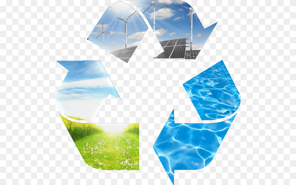 Recycle Symbol, Electrical Device, Solar Panels, Engine, Machine Png Image