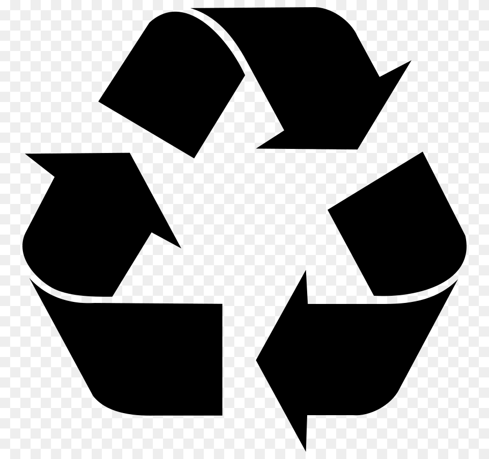 Recycle Symbol Clip Art, Gray Free Png