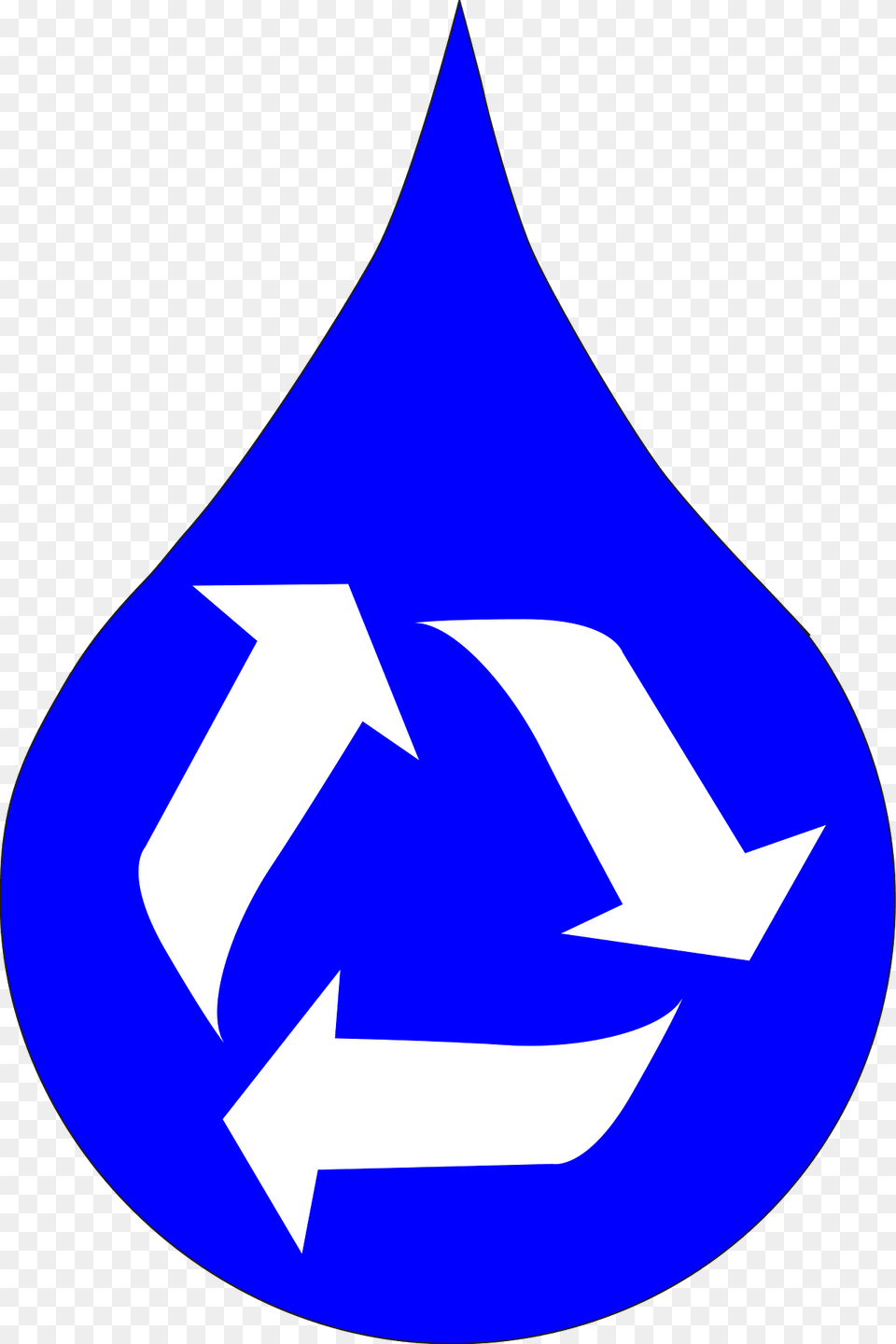 Recycle Water Blue Clipart, Recycling Symbol, Symbol Free Transparent Png