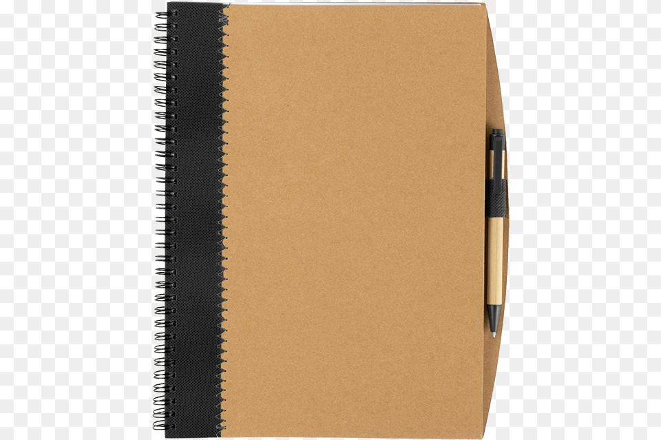Recycled Corporate Cardboard Notebook With Pen Notatnik, Diary Png