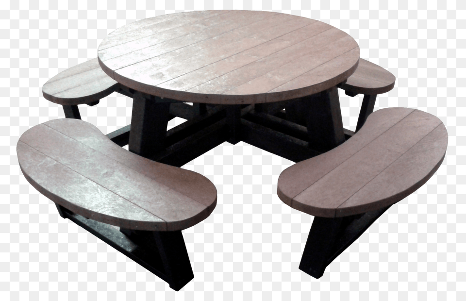 Recycled Plastic Round Large Picnic Table Plaswood Group, Coffee Table, Dining Table, Furniture, Tabletop Free Png Download