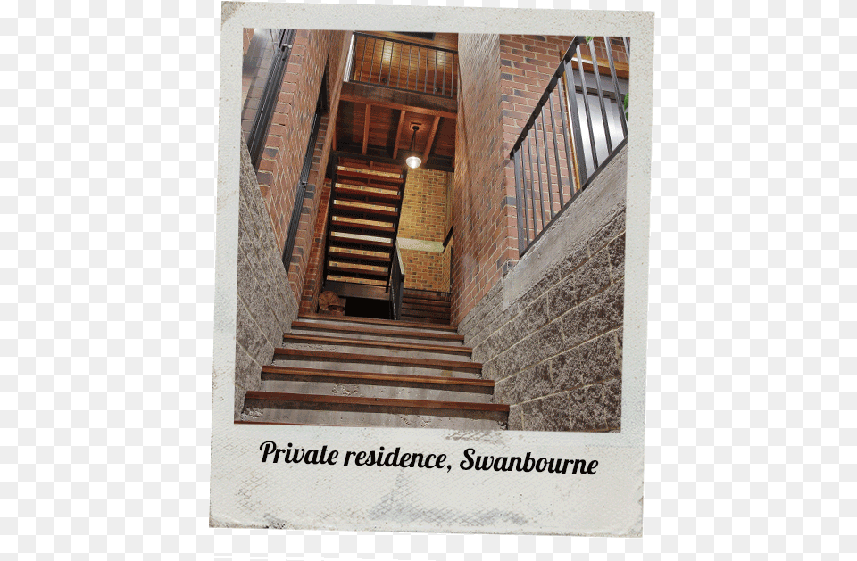 Recycled Timber Staircase Swanbourne Barbearia Cartola, Architecture, Building, Handrail, House Free Png