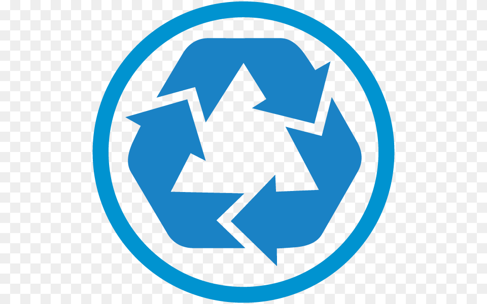 Recycleicon Blue Recyclable Icon, Recycling Symbol, Symbol Png Image