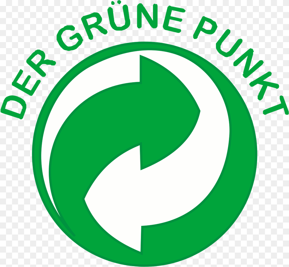 Recycling Green Dot, Logo, Recycling Symbol, Symbol, Disk Png Image
