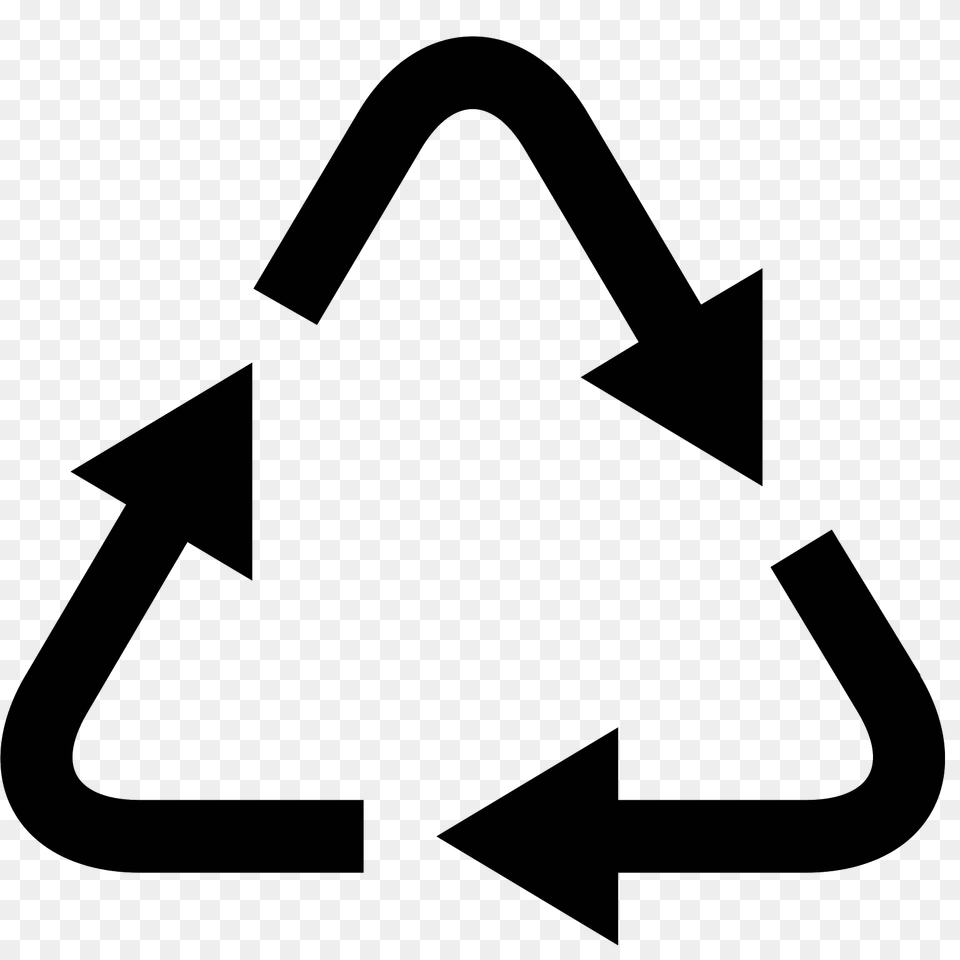 Recycling Icon, Gray Png Image