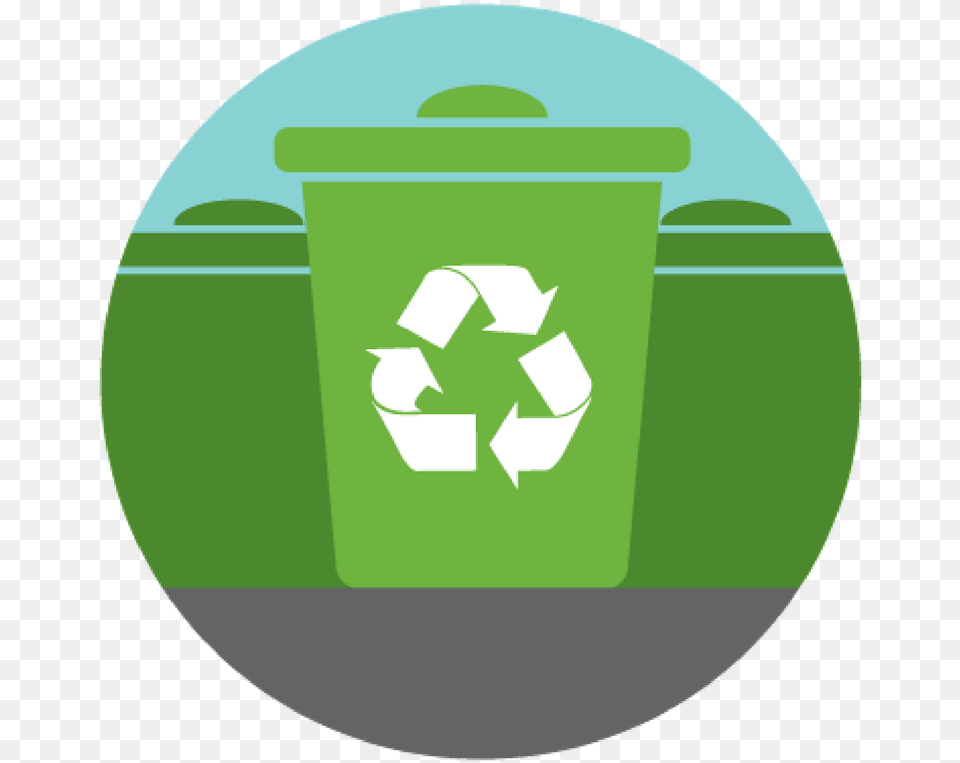 Recycling Logo Green Background, Recycling Symbol, Symbol, Disk Png Image