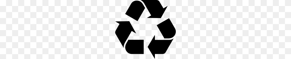 Recycling Symbol, Gray Free Png Download