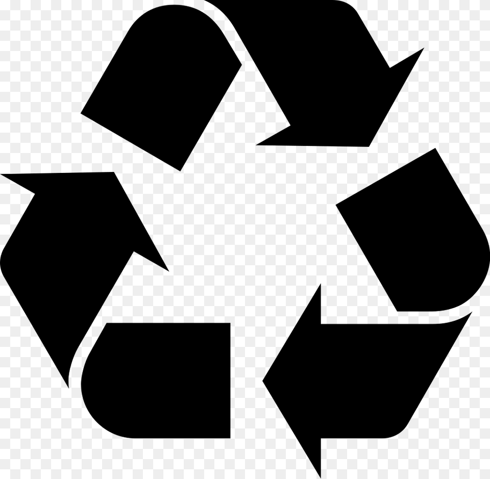 Recycling Symbol, Gray Free Png Download