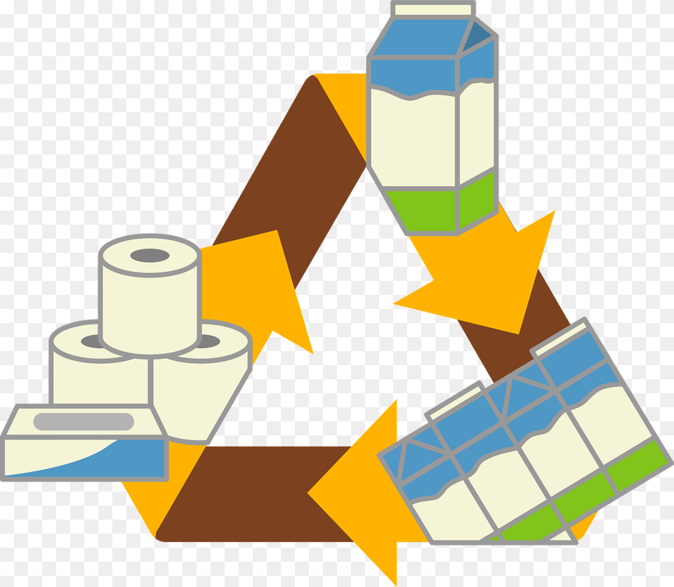 Recycling Symbol For Paper Products Clipart, Bulldozer, Machine Free Png