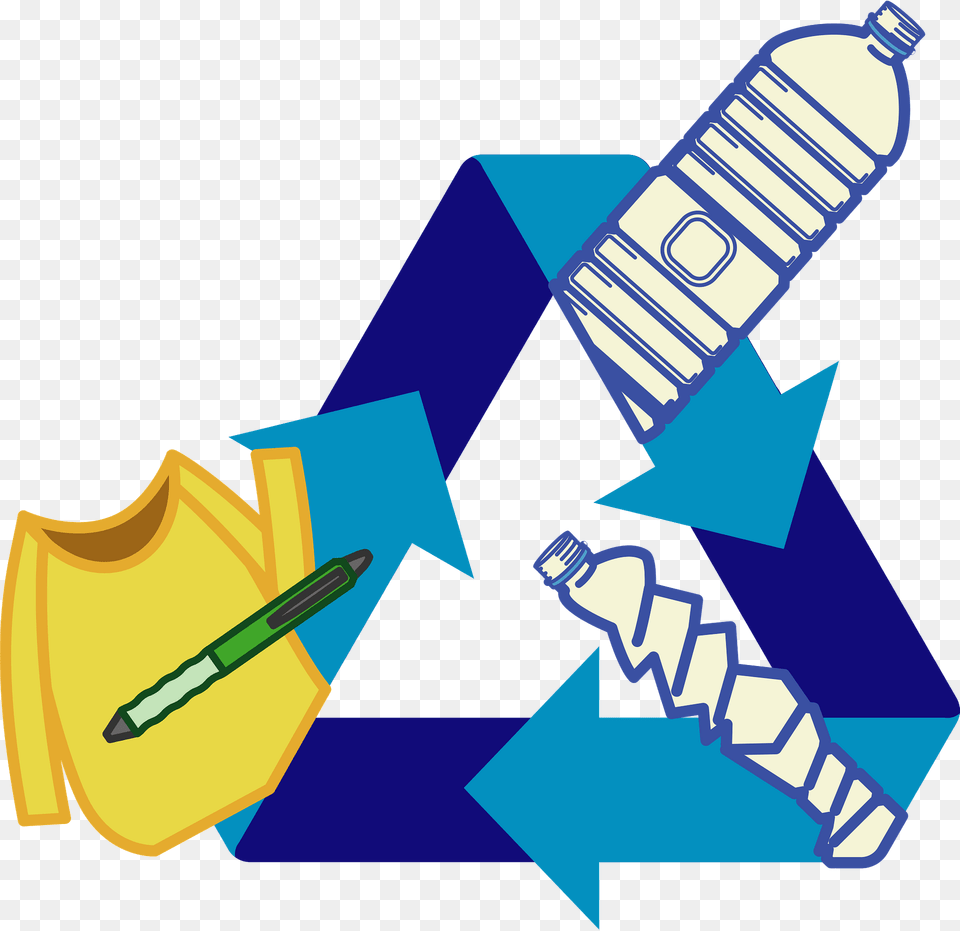 Recycling Symbol For Plastics Clipart, Bottle, Rocket, Weapon Free Png