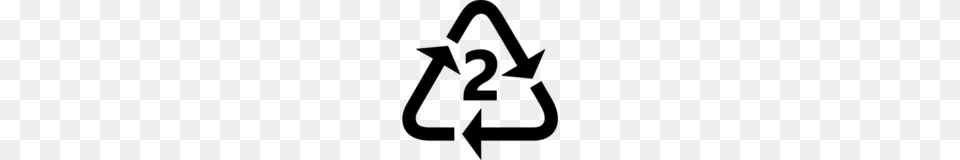 Recycling Symbol For Type Plastics Emoji On Microsoft Windows, Gray Png