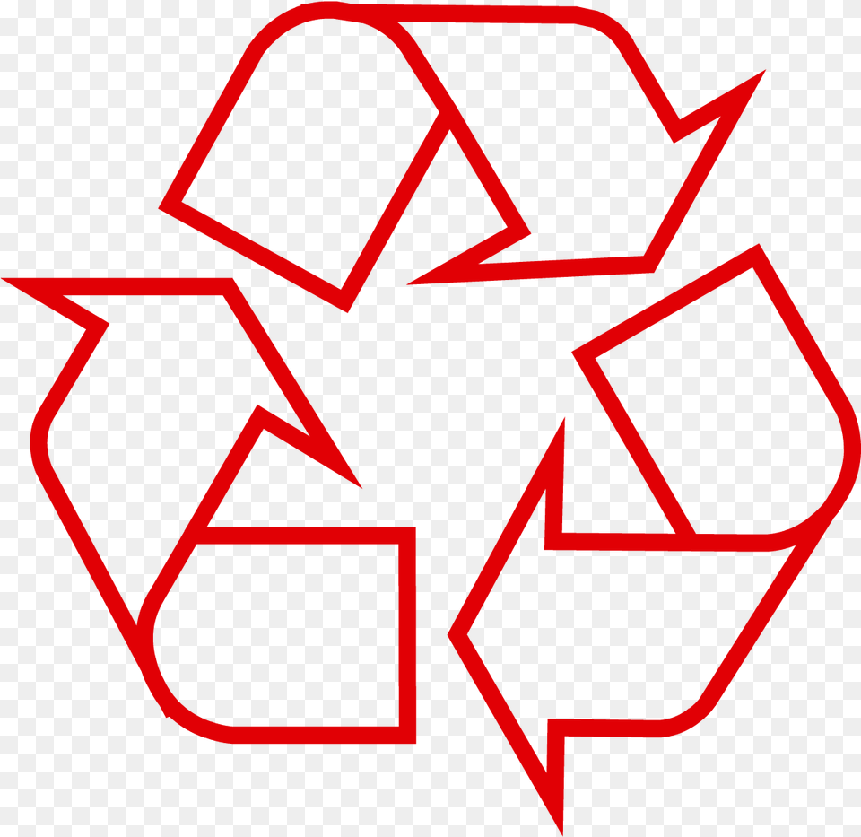 Recycling Symbol Icon Outline Red Recycle Logo Red, Recycling Symbol Png