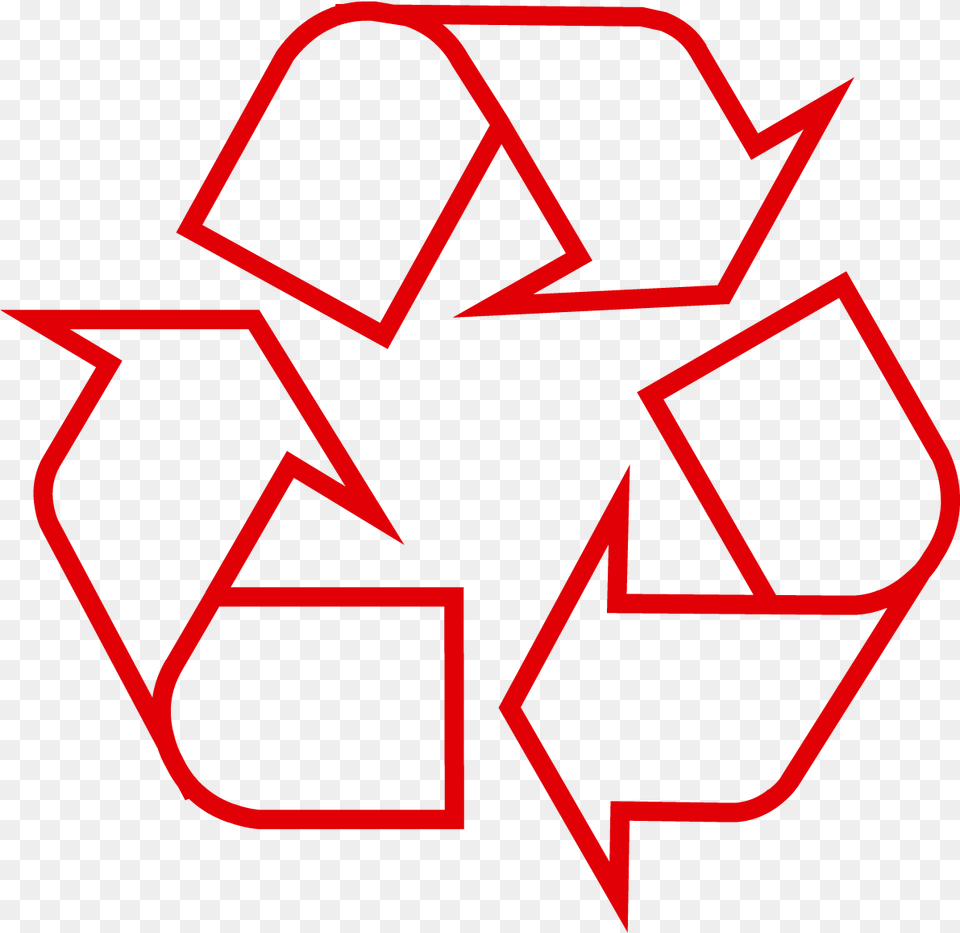 Recycling Symbol Icon Outline Red Recycling Logo, Recycling Symbol Png