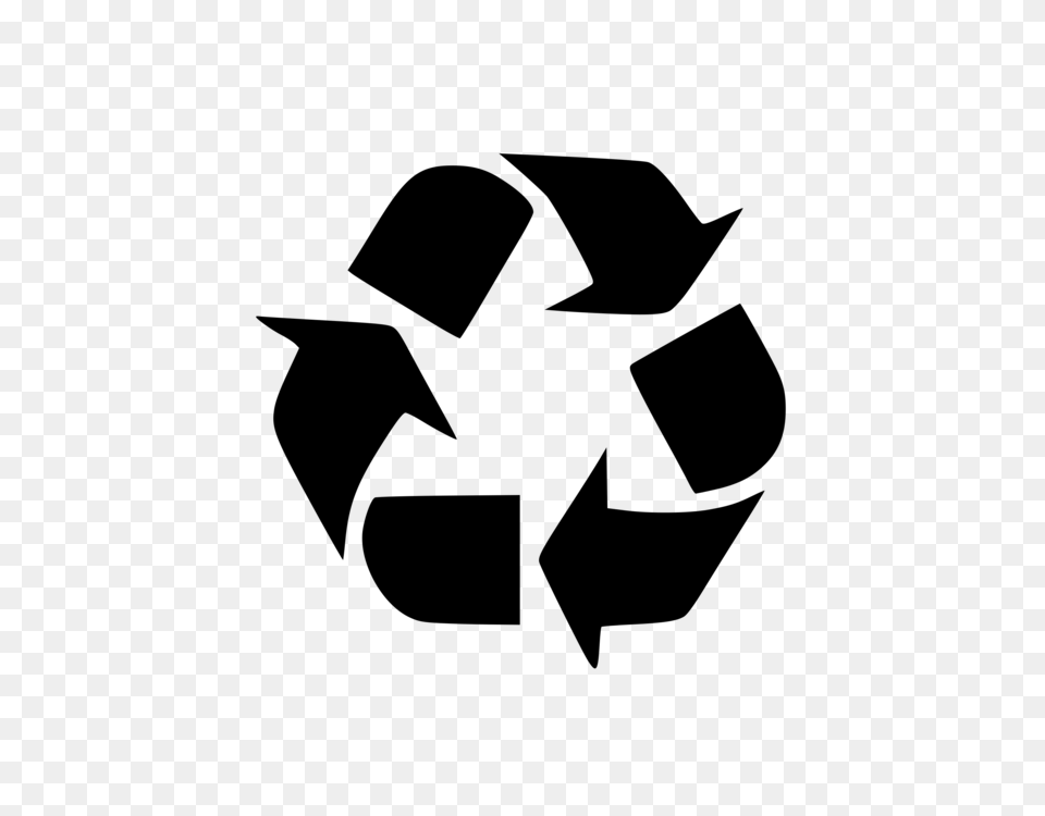 Recycling Symbol Plastic Sustainable Design, Gray Free Png