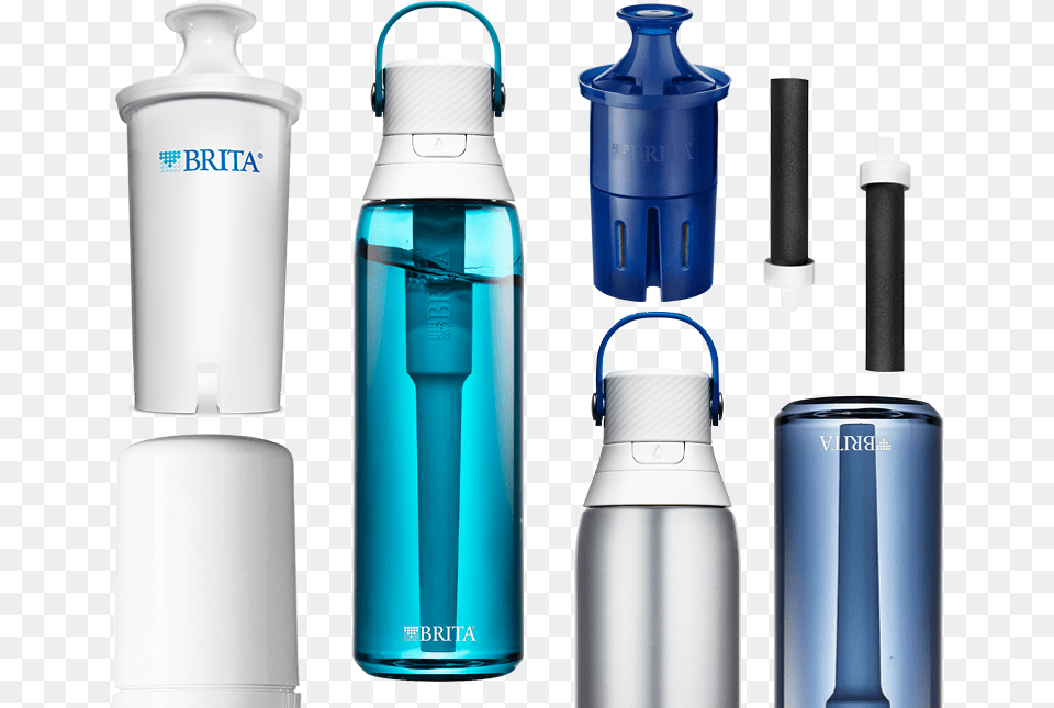 Recycling Water Bottles U0026 Filter Cartridges Brita Plastic Bottle, Water Bottle, Shaker, Can, Tin Png Image