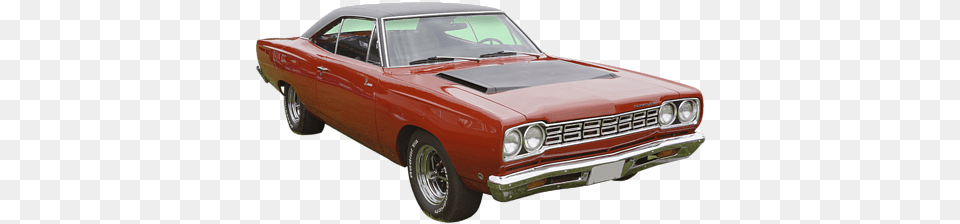 Red 1968 Plymouth Roadrunner Muscle Car Shower Curtain Classic Car, Coupe, Sports Car, Transportation, Vehicle Free Png Download