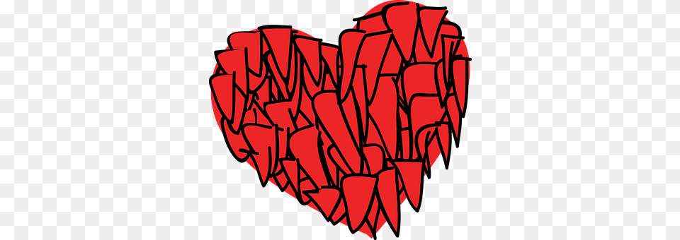 Red Art, Heart, Dynamite, Weapon Png Image