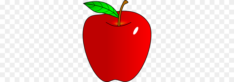 Red Apple, Plant, Produce, Fruit Free Transparent Png