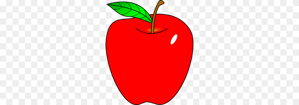 Red Apple, Plant, Produce, Fruit Free Png