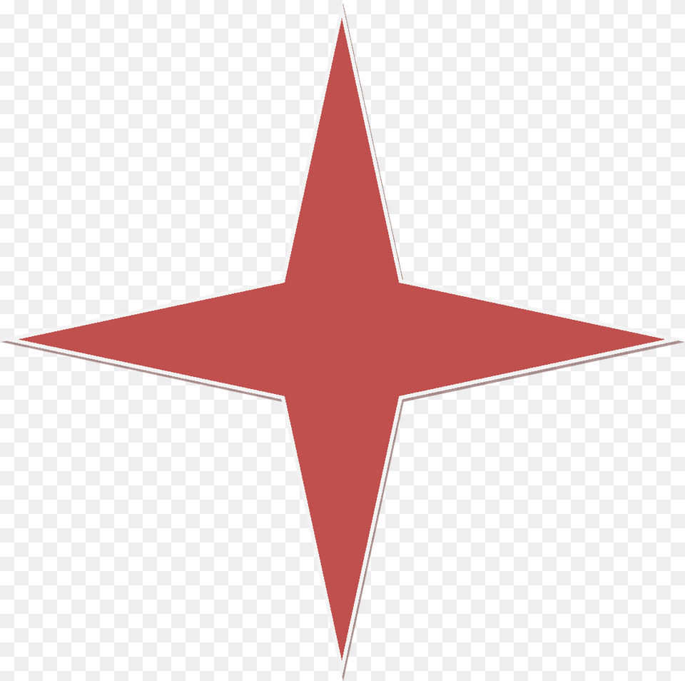 Red 4 Point Star Clip Art, Star Symbol, Symbol Free Png Download