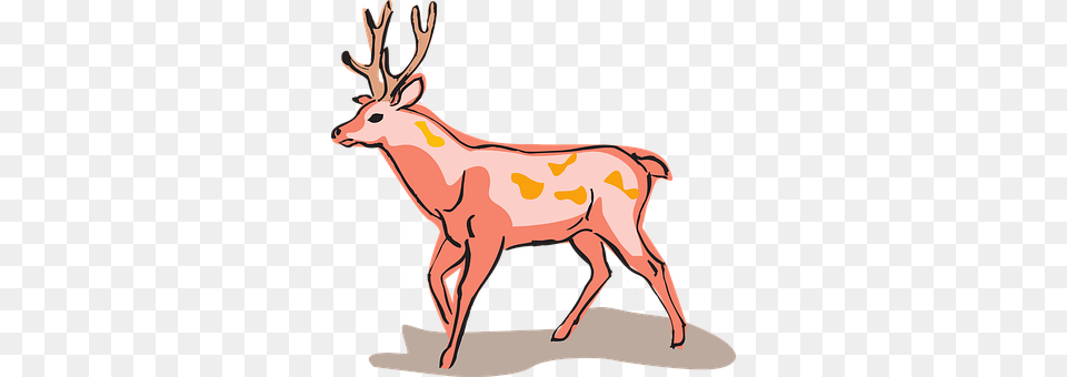 Red Animal, Deer, Elk, Mammal Free Transparent Png