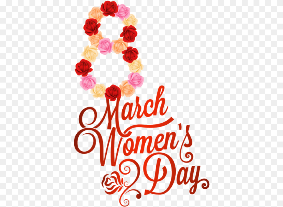 Red 8 March Womens Day Images Rose, Flower, Plant, Petal, Flower Arrangement Free Transparent Png