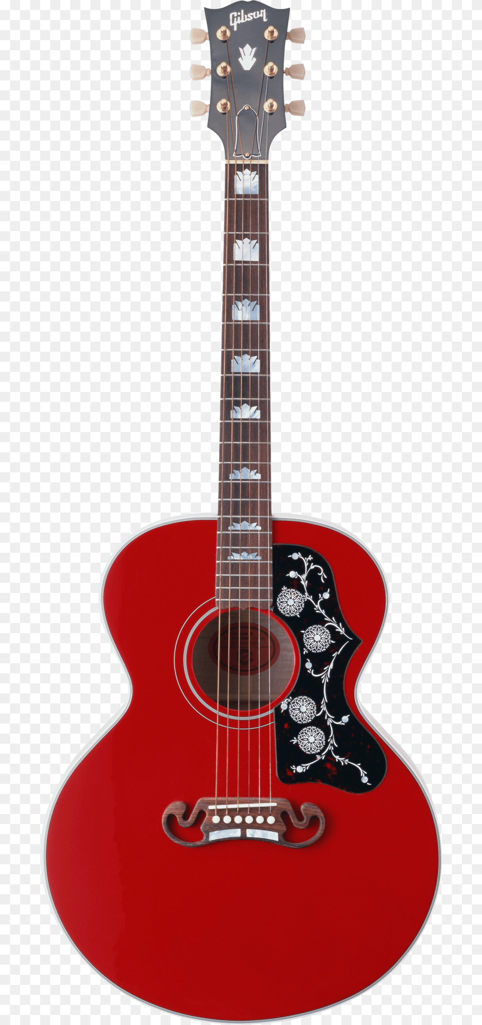 Red Acoustic Guitar, Musical Instrument, Bass Guitar Free Png Download