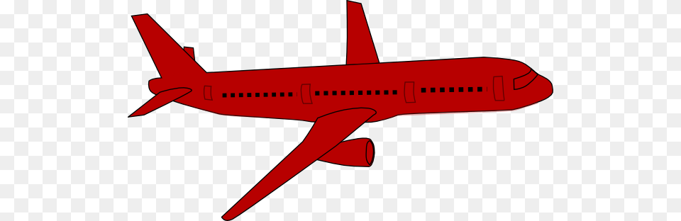 Red Airplane Clip Art, Aircraft, Airliner, Transportation, Vehicle Free Png Download