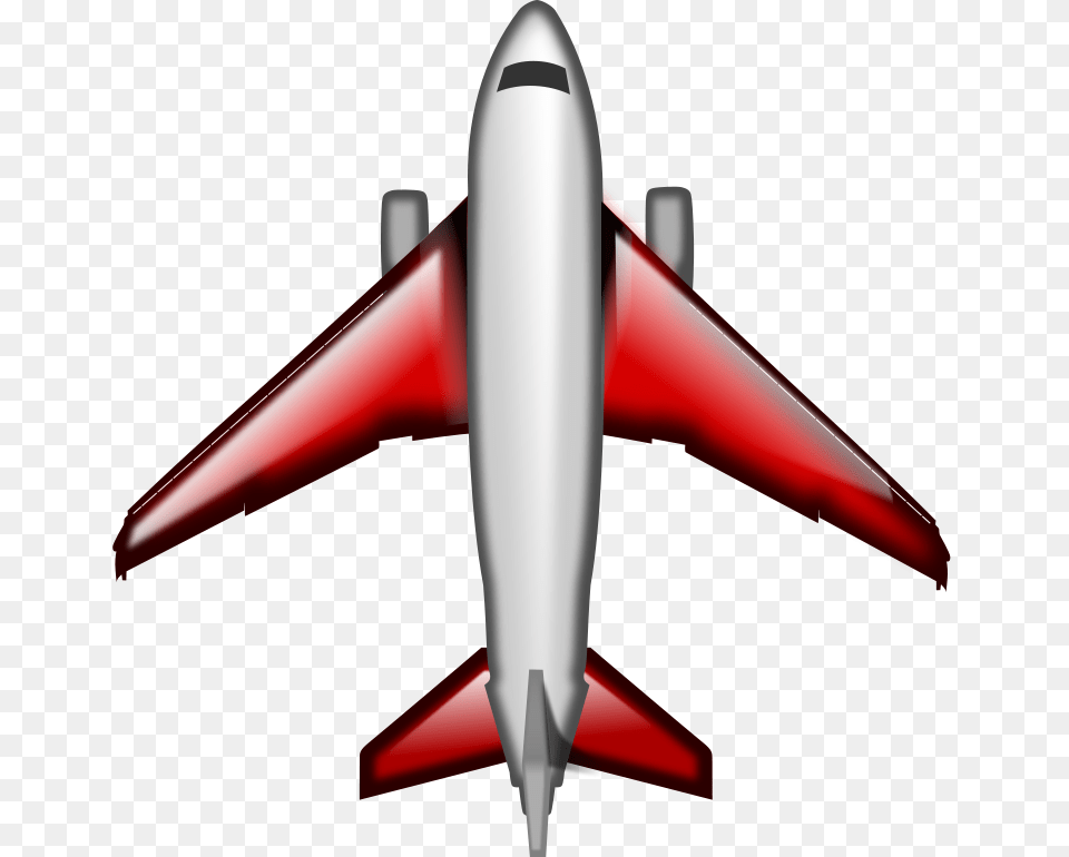 Red Airplane Clipart, Aircraft, Airliner, Vehicle, Transportation Png