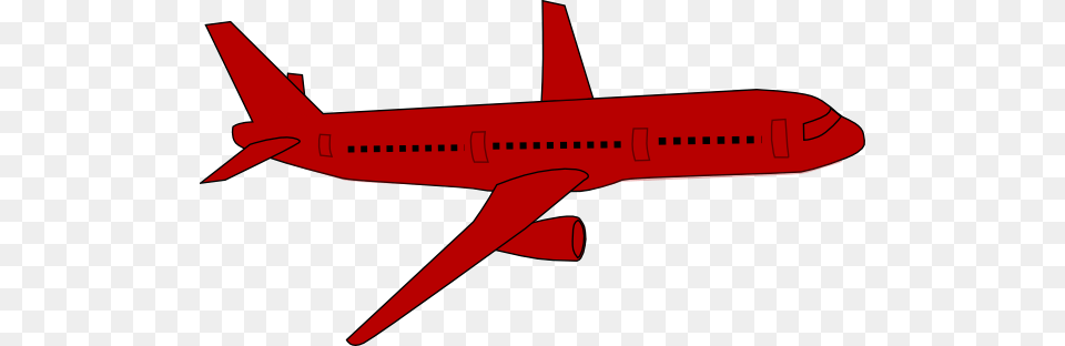 Red Airplane Cliparts, Aircraft, Airliner, Transportation, Vehicle Png Image