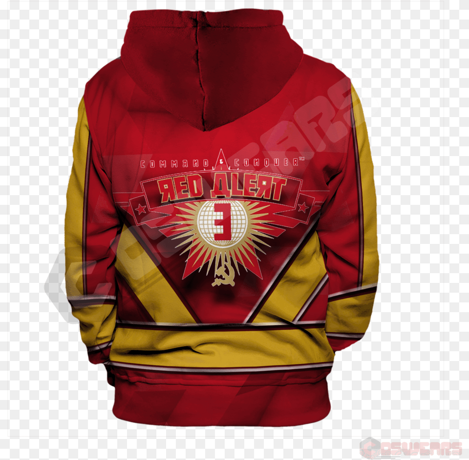 Red Alert Hoodie, Clothing, Coat, Jacket, Knitwear Png