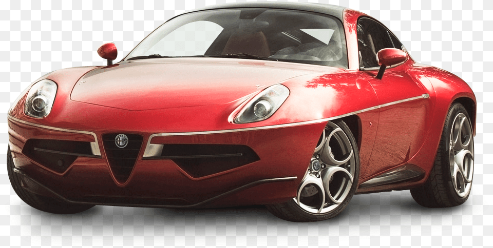 Red Alfa Romeo Disco Volante Alfa Romeo Format, Wheel, Car, Vehicle, Coupe Free Png