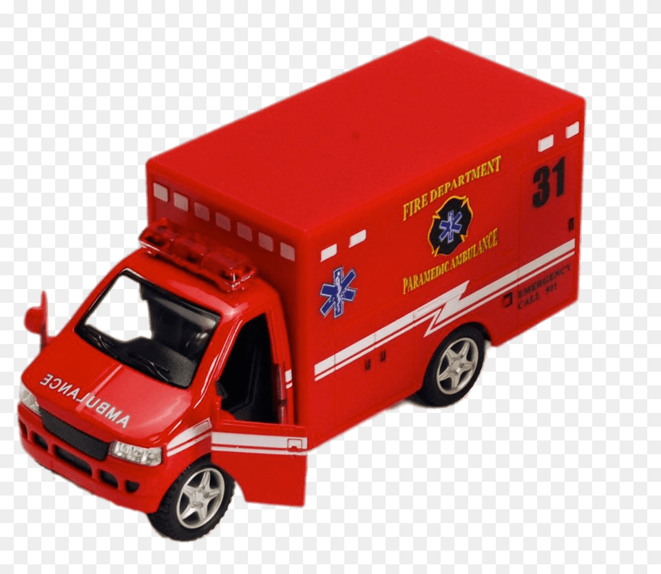 Red Ambulance Toy, Transportation, Van, Vehicle, Machine Free Png
