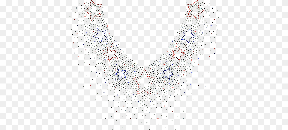 Red Amp Blue Stars V Neckline Red, Accessories, Diamond, Gemstone, Jewelry Free Transparent Png