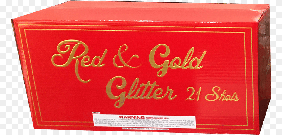 Red Amp Gold Glitter 2139s Box, Cardboard, Carton, Bottle Free Png Download