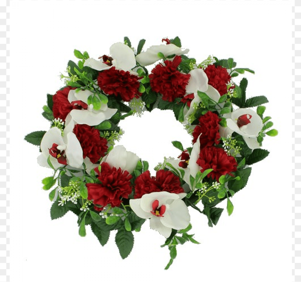Red Amp Ivory Wreath, Flower, Plant, Rose, Flower Arrangement Free Transparent Png