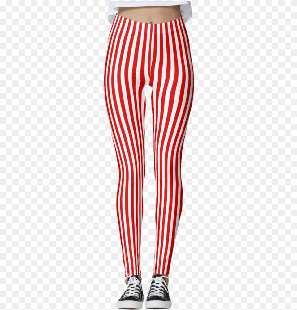 Red Amp White Thin Striped Leggings Red White Stripes Tights, Clothing, Hosiery, Pants Png