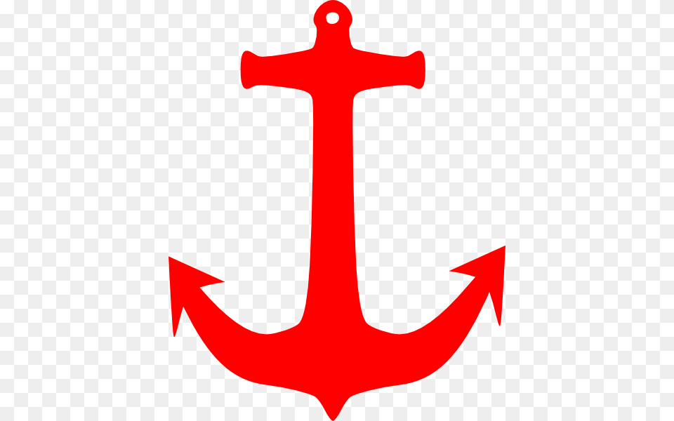 Red Anchor Clip Art, Electronics, Hardware, Hook, Cross Png