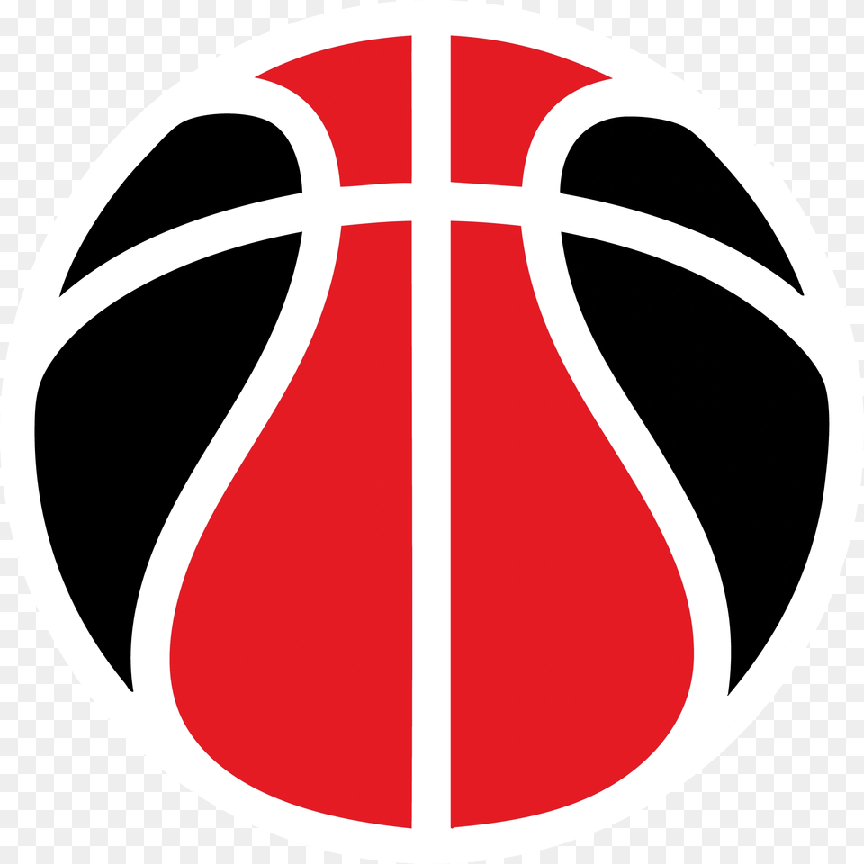 Red And Black Basketball Vector, Logo, Ball, Football, Soccer Png Image