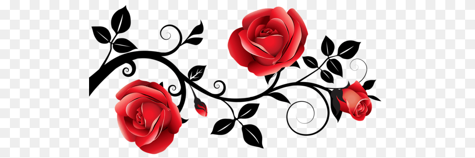 Red And Black Decorative Roses Clipart Gallery, Flower, Petal, Plant, Rose Free Transparent Png