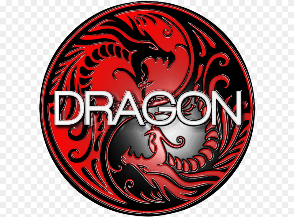 Red And Black Dragons With No Red And Black Dragon Yin Yang, Emblem, Symbol Png Image