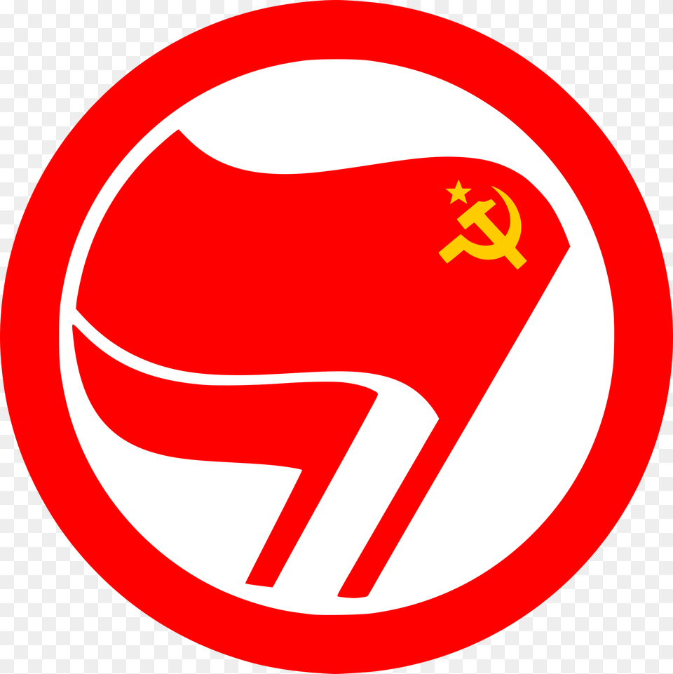 Red And Black Flag Antifa, Sign, Symbol, Logo, Can Free Transparent Png