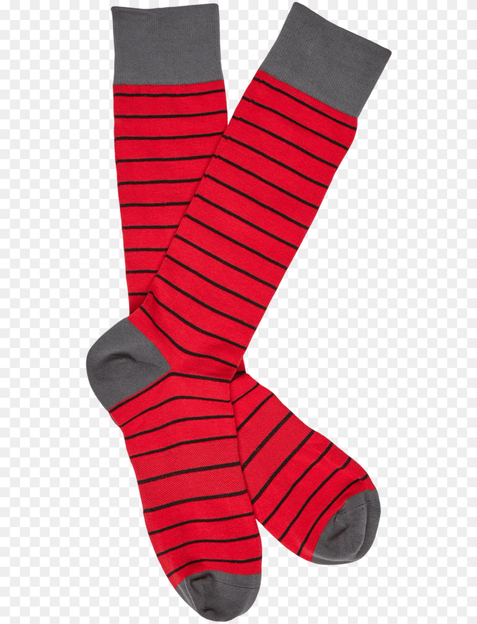 Red And Black Hockey Sock, Clothing, Hosiery, Baby, Person Png