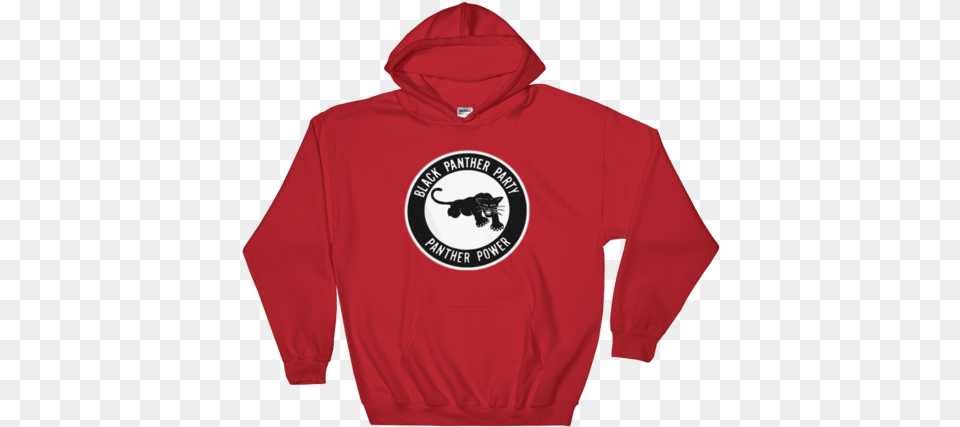 Red And Black Panther Logo Logodix Sweatshirt Available, Clothing, Hood, Hoodie, Knitwear Free Transparent Png