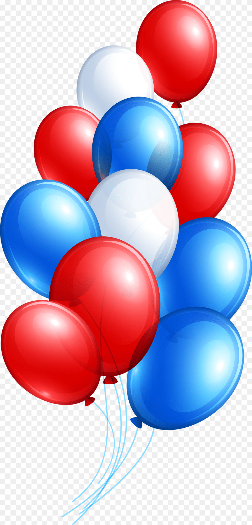 Red And Blue Balloons Png Image